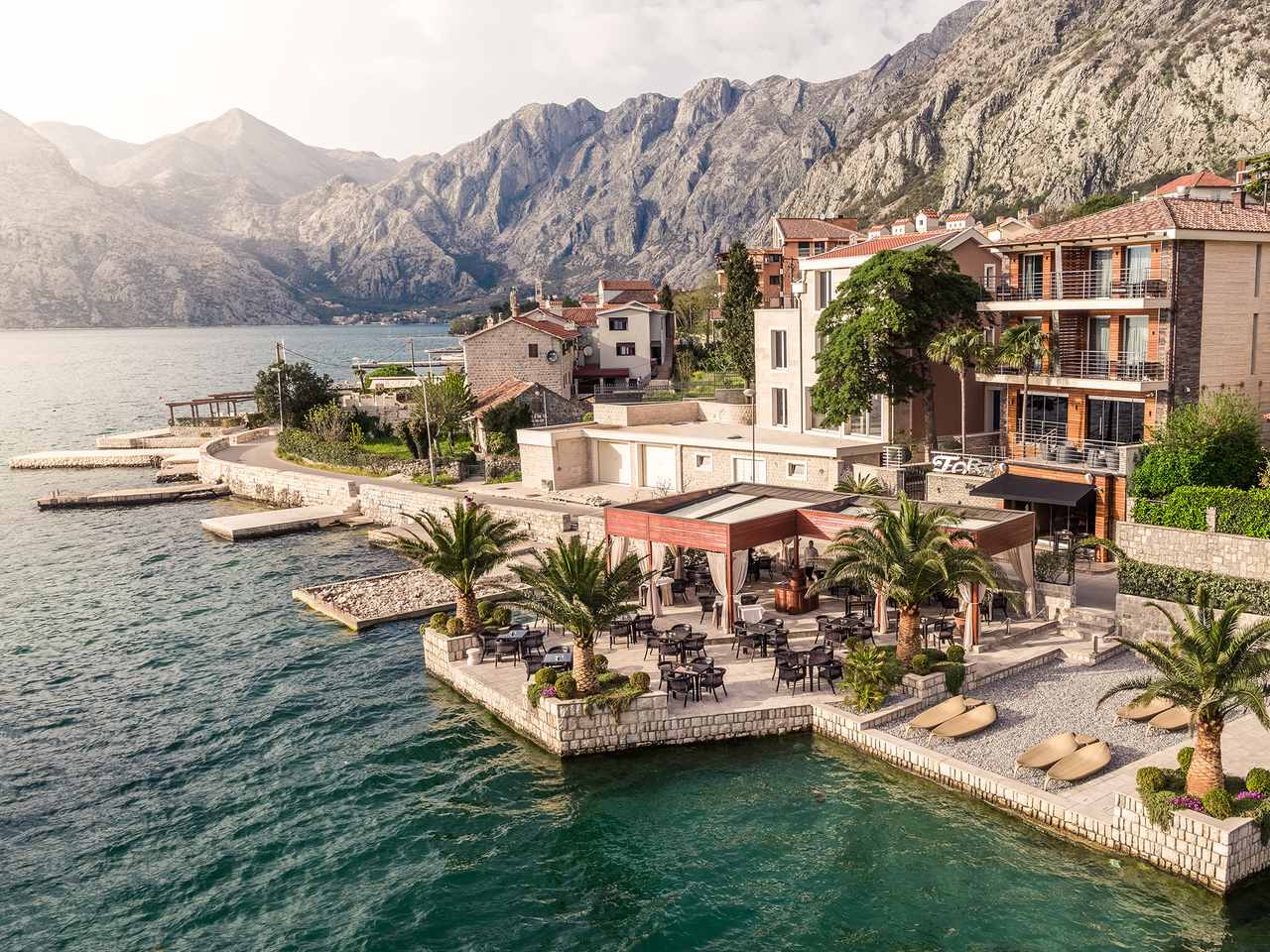 Waterfront location on Kotor Bay