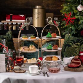 Festive Champagne afternoon tea at The Parlour, Great Scotland Yard Hotel, London